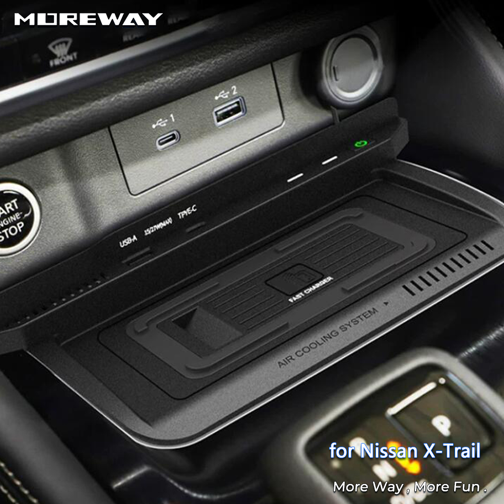 Wireless Car Charger Mount Fast Charging - Draadloze autolader voor Nissan X-Trail T33