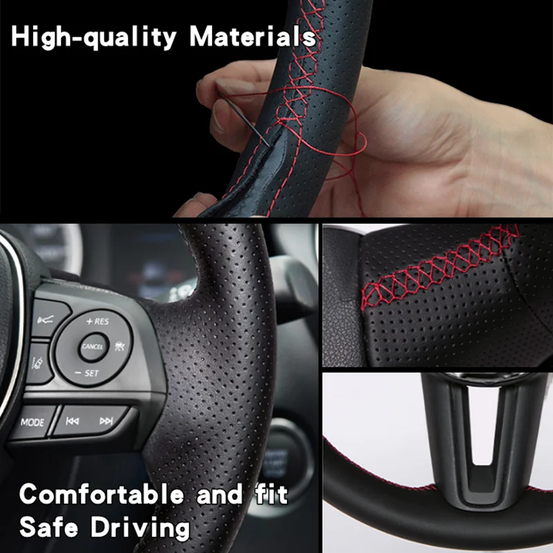 Voor Alfa Romeo Giulia Stelvio - Car Steering Wheel Cover Anti Slip Breathable recensie en prijs