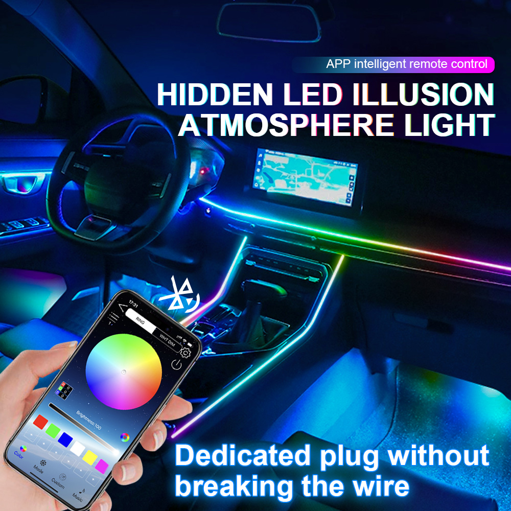 6/10/14/18/22 in 1 Auto-sfeerv - Led Ambient Interior Car Lights App Control recensie en prijs