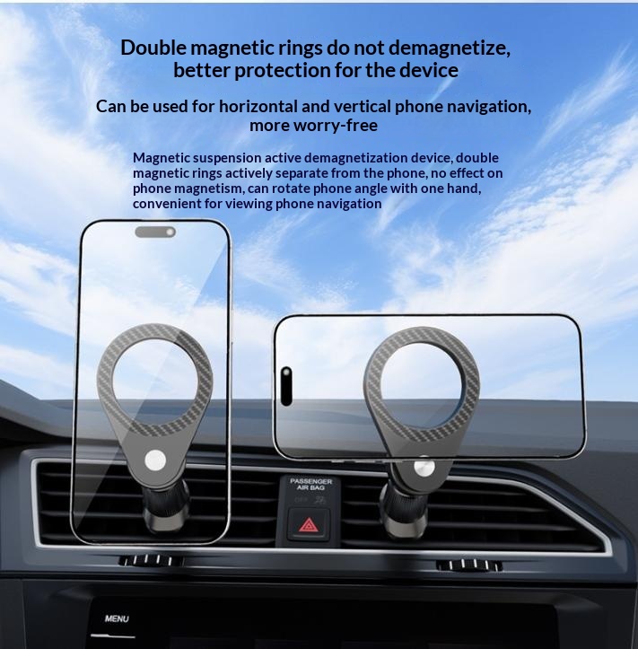 Nieuwe 1 stuks koolstofvezel m - Magnetic Phone Holder For Car Vent recensie en prijs