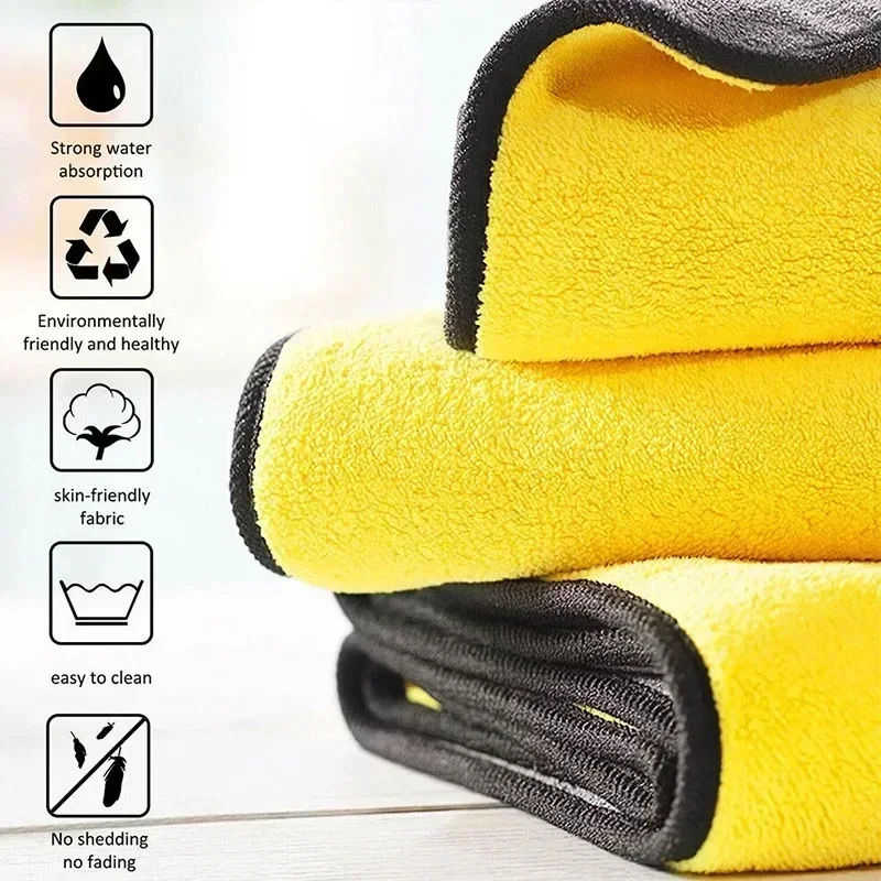 Microvezel autowasdoeken, verd - Microfiber Car Drying Towel Super Absorbent recensie en prijs