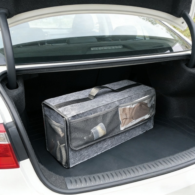 Vilten kofferbakorganizer met  - Car Trunk Organizer Foldable Storage Box recensie en prijs